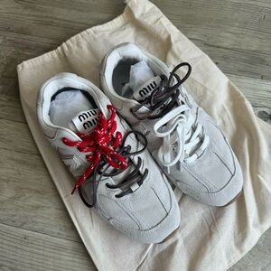 Miu miu x new balance sneakers in white